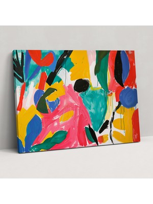 Painted Anarchy Henri Matisse Fırça Darbeleri Kanvas Tablo - Henri Matisse, Duvar Sanatı, Açıklama Parçası, Dinamik Kompozisyon, 50X30