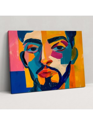 Painted Anarchy Cesur Henri Matisse Portresi Kanvas Tablo - Henri Matisse, Portre, Soyut, Kanvas Tablo, 50X30