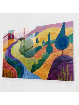 Painted Anarchy Modern Sanat Cam Baskı - Henri Matisse, Ev Dekorasyonu, Duvar Dekorasyonu, Cam Duvar Sanatı, 45X30