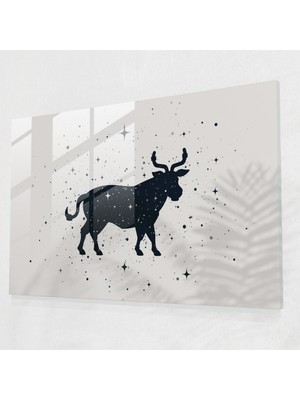 Painted Anarchy Minimalist Burç Cam Baskı - Burç, Sofistike, Burç Takımyıldızı, Cam Sanatı, 45X30