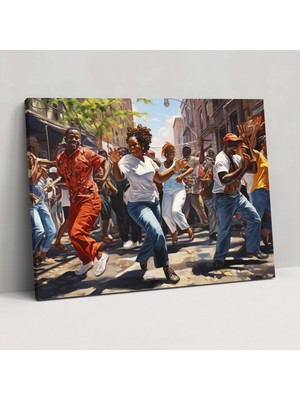 Painted Anarchy Harlem Sokak Festivali Kanvas Tablo - Harlem, Duvar Sanatı, Sokak Festivali, Kanvas Tablo, 50X30