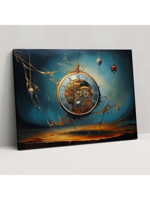 Painted Anarchy Hipnoz Duvar Süslemesi - Hipnoz, Gizemli Saat, Kanvas Tablo, Hipnoz, 50X30