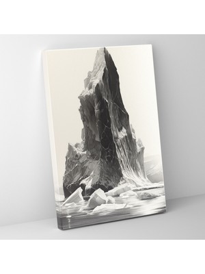 Painted Anarchy Majestic Iceberg Duvar Dekorasyonu - Buzdağı, Ev Dekorasyonu, Karmaşık Gölgelendirme, Deniz, 30X50