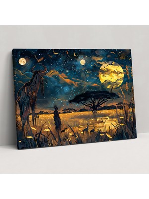 Painted Anarchy Afrika Mitolojisi Kanvas Tablo - Mitoloji, Kanvas Tablo, Mitoloji, 50X30 Kanvas Tablo