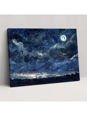 Painted Anarchy Yıldızlı Gece Gökyüzü Noktacılık Kanvas Tablo - Noktacılık, Yıldızlı Gece Gökyüzü, Kanvas Tablo, Noktacılık, 50X30