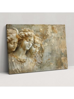 Painted Anarchy Michelangelo Melek Figürlü Duvar Sanatı - Michelangelo, Duvar Dekorasyonu, Ev Dekorasyonu, Michelangelo, 70X50