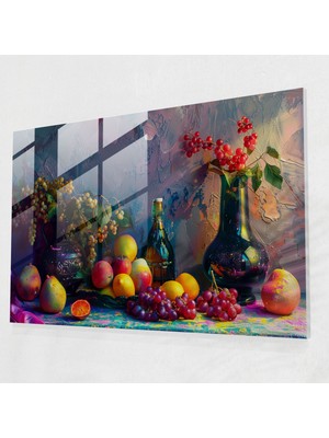 Painted Anarchy Rembrandt Cam Duvar Sanatı - Canlı Natürmort - Rembrandt, Rembrandt, Canlı Renkler, Sofistike, 45X30