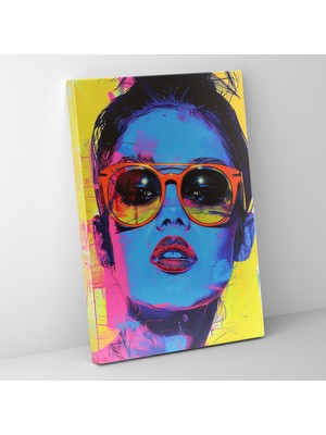 Painted Anarchy Popart Tarzı Kanvas Tablo - Popart, Warhol'dan Esinlenen, Canlı Renkler, Kanvas Tablo, 30X50
