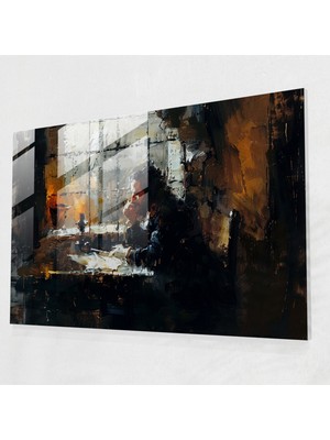 Painted Anarchy Rembrandt Cam Duvar Sanatı Türü Tablo - Rembrandt, Cam Duvar Sanatı, Ev Dekorasyonu, Cam Baskı, 45X30
