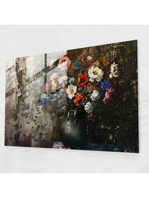 Painted Anarchy Rembrandt Cam Sanatı - Rembrandt, Ev Dekorasyonu, Cam Duvar Sanatı, Cam Sanatı, 45X30