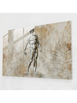 Painted Anarchy Michelangelo Cam Baskı Duvar Dekorasyonu - Michelangelo, Modern Sanat, Duvar Dekorasyonu, Cam Baskı, 45X30