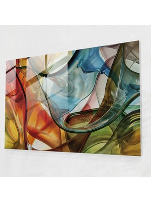 Painted Anarchy Michelangelo Cam Sanatı - Soyut Temsil - Michelangelo, Modern Sanat, Duvar Dekorasyonu, Michelangelo, 45X30