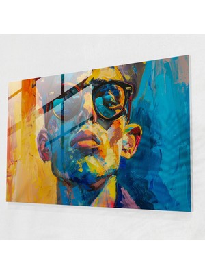 Painted Anarchy Post-Empresyonizm Cam Duvar Sanatı: Cesur Portre - Post-Empresyonizm, Modern Sanat, Cam Sanatı, Post-Empresyonizm, 45X30