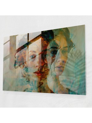 Painted Anarchy Post-Empresyonizm Ev Dekorasyonu: Distorsiyonlu Portre - Post-Empresyonizm, Ev Dekorasyonu, Cam Baskı, Cam Duvar Sanatı, 45X30