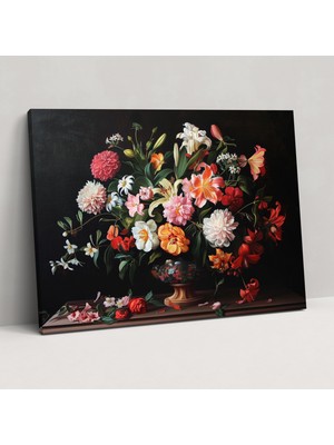 Painted Anarchy Realizm Çiçek Natürmort Duvar Tablosu - Realizm, Realizm, Kanvas, Duvar Dekorasyonu, 50X30