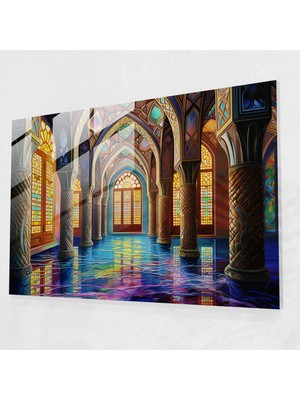Painted Anarchy Büyüleyici Cami Cam Duvar Sanatı - Cami, Girift Detaylar, Cam Sanatı, Cami, 45X30