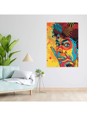 Painted Anarchy Popart Tarzı Kanvas Tablo - Popart, Popart Tarzı, Duvar Sanatı, Duvar Dekorasyonu, 30X50