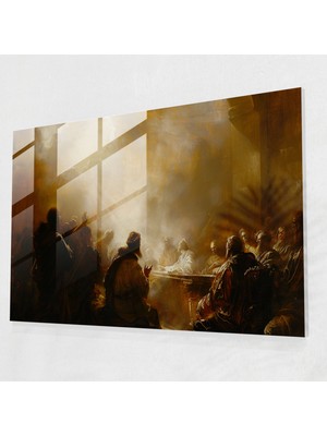 Painted Anarchy Rembrandt Duvar Dekorasyonu - Dramatik Incil Sahnesi - Rembrandt, Cam Sanatı, Modern Sanat, Duvar Dekorasyonu, 45X30