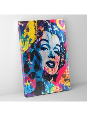Painted Anarchy Popart Tarzı Kanvas Tablo - Popart, Duvar Süslemesi, Popart Tarzı, Ev Dekorasyonu, 30X50