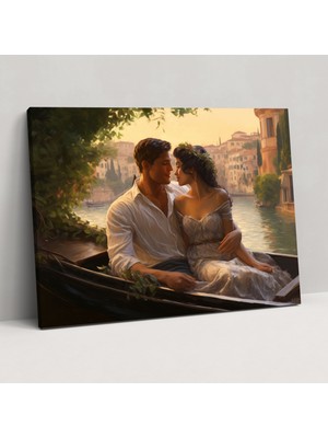 Painted Anarchy Roma Teleferiği Kanvas Tablo - Roma, Kanvas Tablo, Romantik Tablo, Duvar Sanatı, 50X30