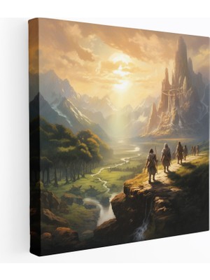 Painted Anarchy Orta Dünya Kanvas Tablo: Hobbitler Macerada - Orta Dünya, Hobbitler, Orta Dünya, Ev Dekorasyonu, 30X30