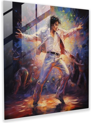 Painted Anarchy Michael Jackson Cam Baskı - Micheal Jackson, Duvar Dekorasyonu, Modern Sanat, Tutku, 30X30