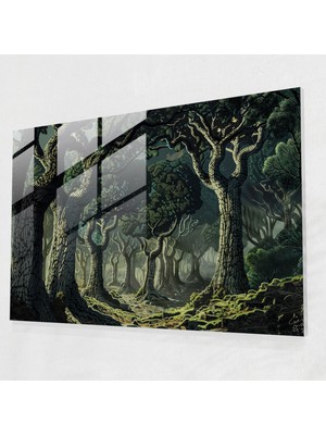 Painted Anarchy Sürrealizm Ev Dekorasyonu - Sürrealizm Sanatı, Modern Sanat, Cam Baskı, Sürrealizm Sanatı, 45X30