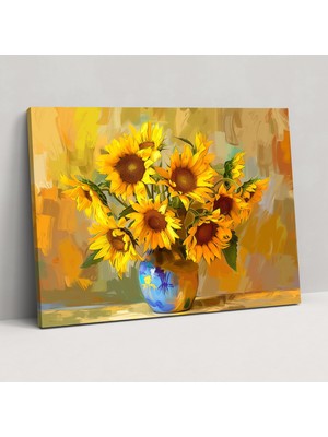 Painted Anarchy Vincent Van Gogh Ayçiçekleri Kanvas Tablo - Vincent Van Gogh, Duvar Sanatı, Duvar Dekorasyonu, Kanvas Tablo, 50X30