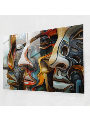 Painted Anarchy Salvador Dali Soyut Figürler Cam Duvar Sanatı - Salvador Dali, Salvador Dali, Soyut Figürler, Modern Sanat, 45X30