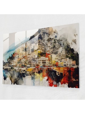 Painted Anarchy Dünya Haritası Cam Duvar Sanatı - Fotogerçekçi Kolaj Dünya Haritası - Dünya Haritası 2, Fotoğraf Dünyası, Görsel Olarak Büyüleyici, Çarpıcı Fotoğraflar, 45X30