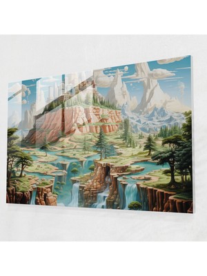 Painted Anarchy Amerika Birleşik Devletleri Cam Sanatı - Amerika Birleşik Devletleri Haritası, Yorumlama, Coğrafya, Kaprisli, 45X30