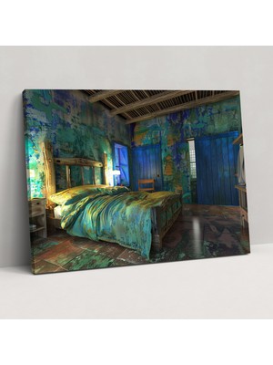 Painted Anarchy Arles'ta Yatak Odası Kanvas Tablo - Vincent Van Gogh, Duvar Sanatı, Kanvas Tablo, Vincent Van Gogh, 50X30