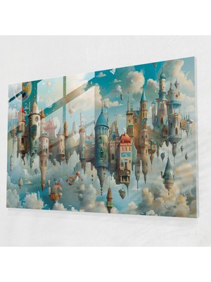 Painted Anarchy Sürrealizm Cam Baskı Ev ​​dekorasyonu - Sürrealizm Sanat, Modern Sanat, Sürrealizm Sanat, Ev Dekorasyonu, 45X30
