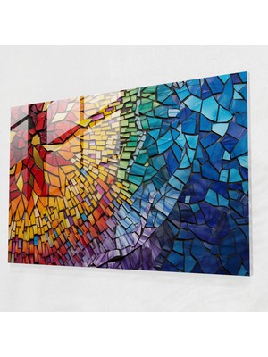 Painted Anarchy Volkan Camı Dekorasyonu - Volkan, Karmaşık Desenler, Volkan Camı Dekorasyonu, Duvar Dekorasyonu, 45X30