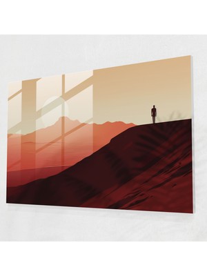 Painted Anarchy Seyahat Duvar Dekorasyonu - Seyahat, Çöl Manzarası, Yalnızlık, Modern Sanat, 45X30