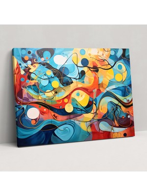 Painted Anarchy Dünya Haritası Kanvas Tablo - Dünya Haritası, Kanvas Tablo, Duvar Dekorasyonu, Kıtalar, 50X30