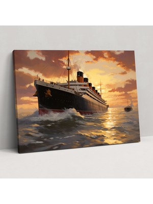 Painted Anarchy Titanic Duvar Süslemesi - Titanic, Duvar Süslemesi, Nostalji, Titanik, 50X30