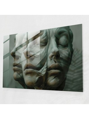 Painted Anarchy Gerçeküstücülük Modern Sanat - Değişen Yüzler - Gerçeküstücülük Sanatı, Ev Dekorasyonu, Gerçeküstücülük Sanatı, Duvar Dekorasyonu, 45X30