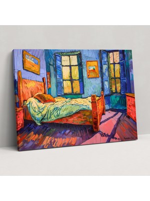 Painted Anarchy Yatak Odası Kanvas Tablo - Vincent Van Gogh, Ev Dekorasyonu, Kanvas Tablo, Duvar Dekorasyonu, 50X30