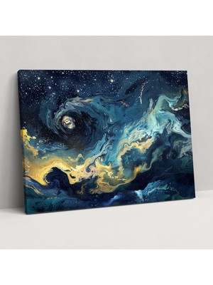 Painted Anarchy Vincent Van Gogh Yıldızlı Gece Kanvas Tablo - Vincent Van Gogh, Kanvas Tablo, Duvar Dekorasyonu, Kanvas Tablo, 50X30