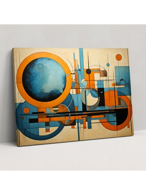 Painted Anarchy Soyut Dünya Haritası Duvar Sanatı - Dünya Haritası, Kanvas Tablo, Soyut Sanat, Duvar Dekorasyonu, 50X30