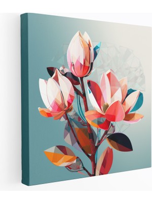 Painted Anarchy Geometrik Manolya Kanvas Tablo - Çağdaş Duvar Sanatı - Manolya, Duvar Sanatı, Manolya, Çağdaş, 30X30