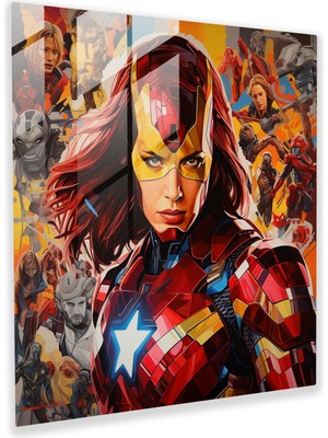 Painted Anarchy Marvel Pop Art Cam Baskı - Marvel, Marvel Karakterleri, Ev Dekorasyonu, Pop Art, 30X30