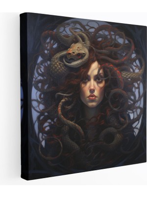 Painted Anarchy Medusa Duvar Süslemesi - Medusa, Medusa, Girift Detaylar, Ev Dekorasyonu, 30X30