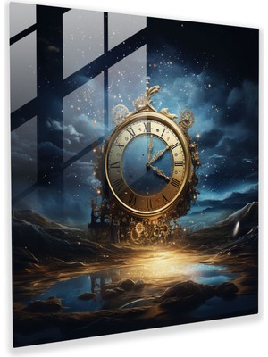 Painted Anarchy Gece Yarısı Gerçeküstü Cam Sanatı - Gece Yarısı, Cam Duvar Sanatı, Ev Dekorasyonu, Gece Yarısı, 30X30