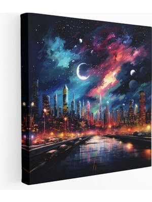 Painted Anarchy Gece Kuşları Kanvas Tablo - Gece Kuşları, Ev Dekorasyonu, Gece Kuşları, Duvar Tablosu, 30X30