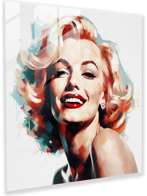 Painted Anarchy Işıldayan Varlık: Marilyn Monroe Cam Duvar Tablosu - Marilyn Monroe, Marilyn Monroe, Cam Baskı, Duvar Dekorasyonu, 30X30