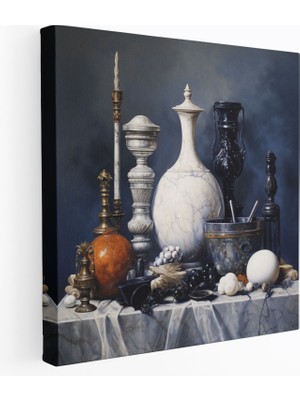 Painted Anarchy Mermer Natürmort Kanvas Tablo - Mermer, Duvar Tablosu, Kanvas Tablo, 30X30