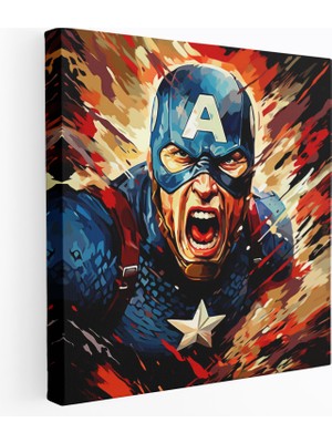 Painted Anarchy Marvel Pop Art Kanvas Tablo - Marvel, Marvel, Duvar Dekorasyonu, Kanvas Tablo, 30X30