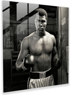 Painted Anarchy Muhammed Ali Cam Baskı - Muhammed Ali, Cam Sanatı, Ev Dekorasyonu, Cam Baskı, 30X30